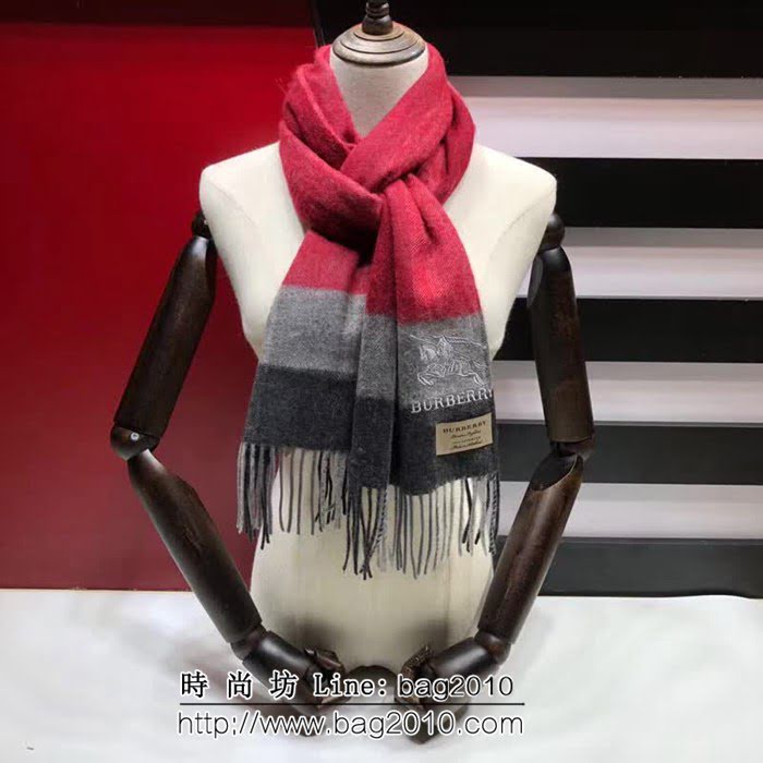 BURBERRY巴寶莉原單 經典男士羊絨圍巾 男女同款 LLWJ6077